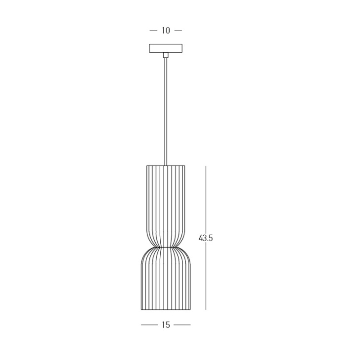 Pendul Terra Nordica LED integrat - Negru - Img 5