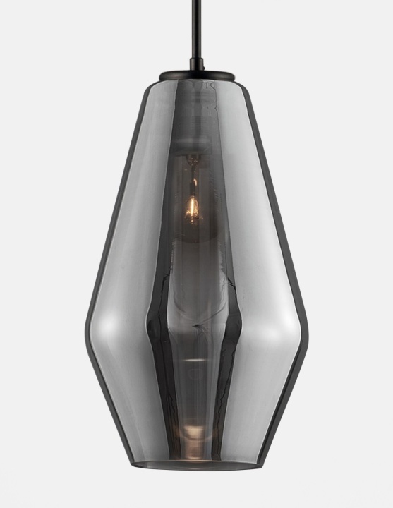 Pendul Veiro Crom / Negru Ø17 x H 120 cm - Img 5