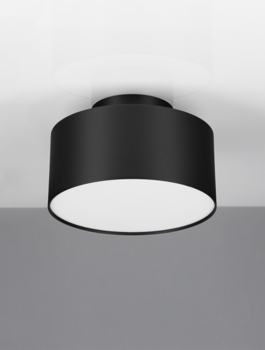 Plafoniera Οζεν Negru Ø14 x H 8,8 cm - Img 3