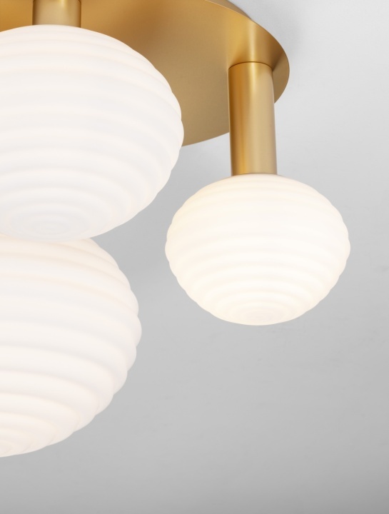 Plafoniera Allen Alb / Gold Matt 53,5 x 48 x 39 cm - Img 4