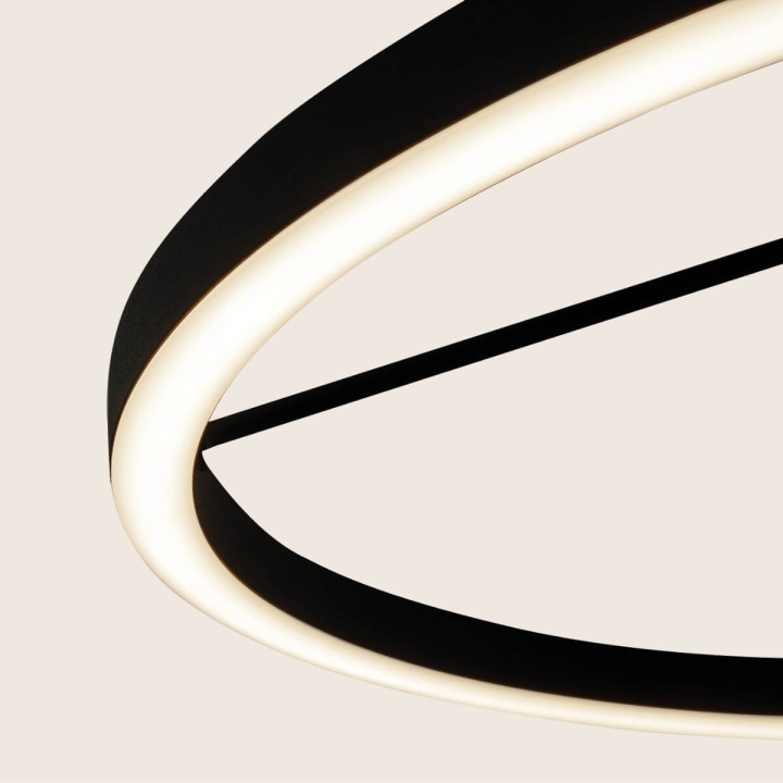 Plafonieră Anello Sottile LED 3000K - Negru - Img 2