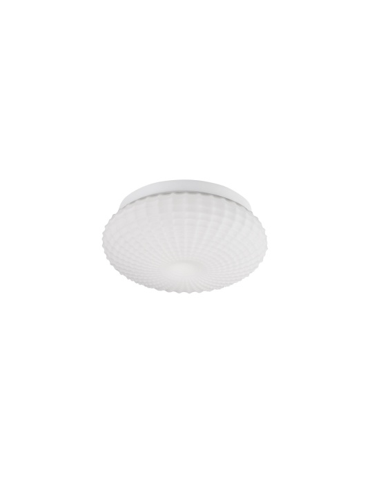 Plafoniera Clam Alb Ø30 x H 12 cm - Img 2