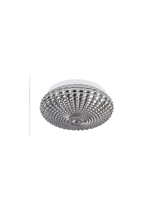 Plafoniera Clam Crom / Alb Ø30 x H 12 cm - Img 2