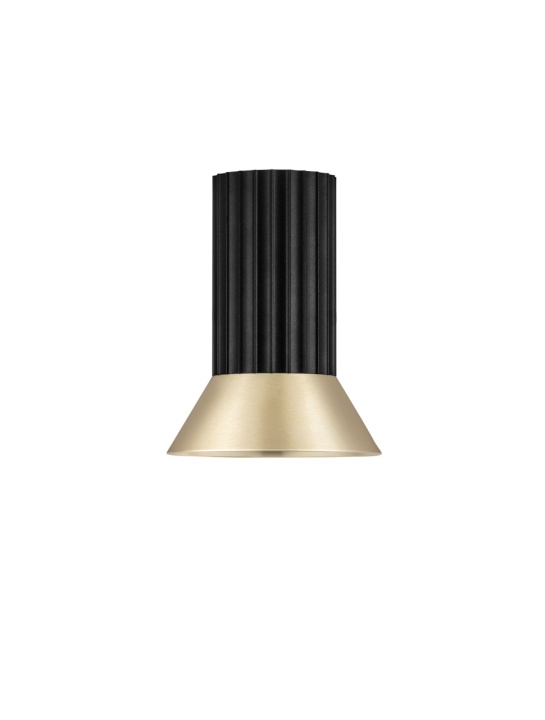 Plafoniera Luvia Auriu / Negru Ø9,8 x H 12,5 cm - Img 2