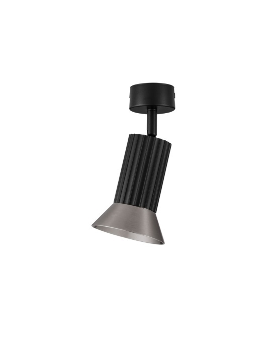 Plafoniera Luvia Bronz / Negru Ø9,5 x H 19,5 cm - Img 3