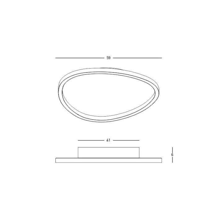 Plafonieră Onda Disk LED 3000K - Alb - Img 2