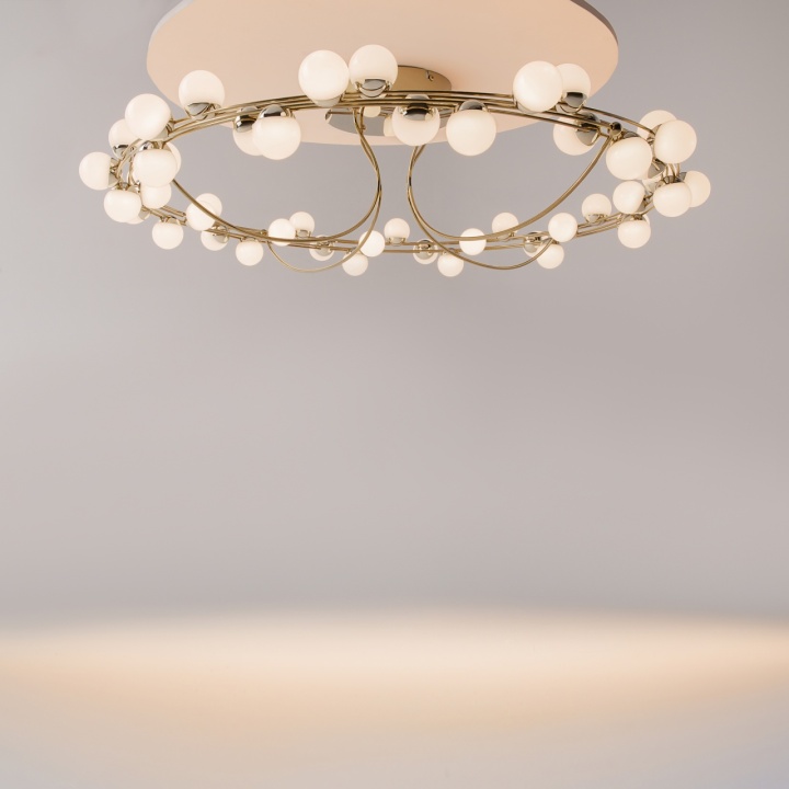 Plafonieră Tessara Ø 80 cm 3000K - Auriu - Img 2