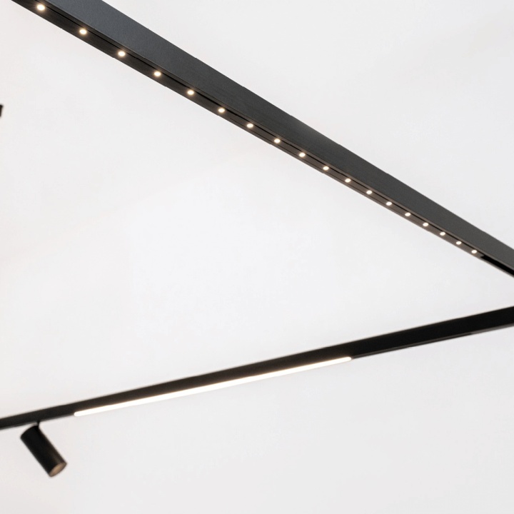 Proiector LINIAR LED pentru sina magnetica 5mm Minima - 4W, 3000K, Negru mat - Img 2