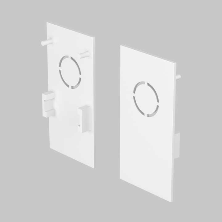 Set capace capat Sina magnetica Exility - Alb - Img 2