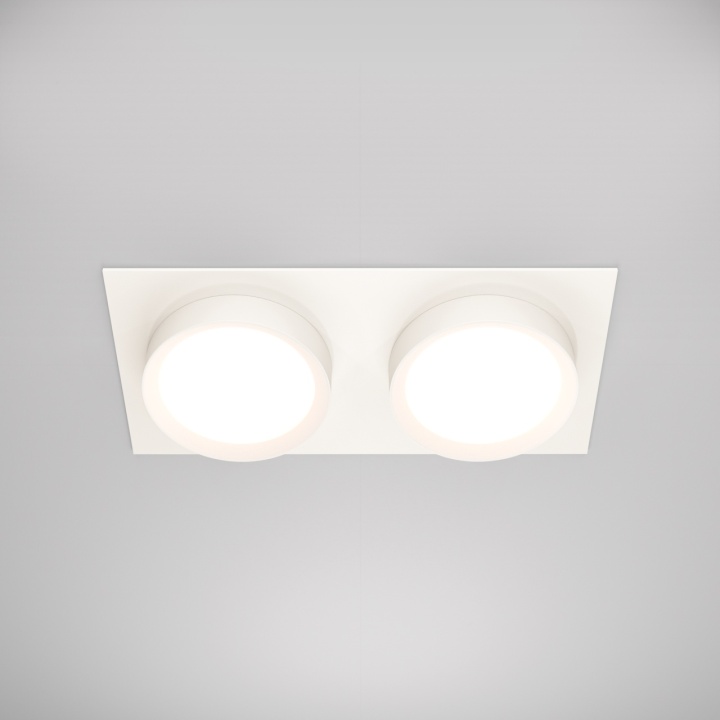 Spot incastrat Hoop - 22 cm, Alb, GX53 - Img 2