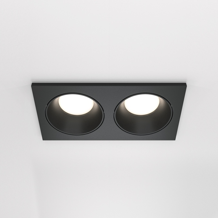 Spot incastrat Zoom - 17 cm, Negru, GU10 - Img 2