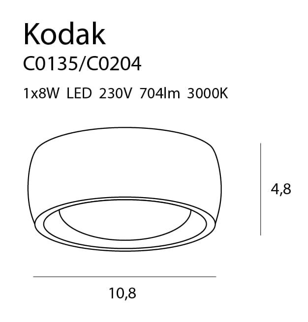 Spot Kodak II IP44 negru - Img 3