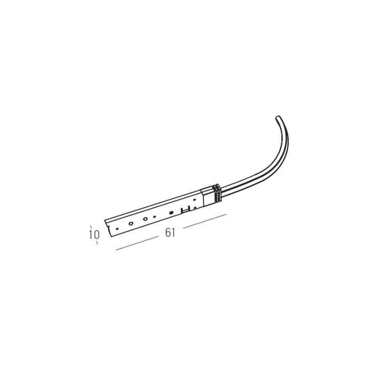 Alimentare sina magnetica 6mm Ultra Slim Momentum - Negru - Img 3