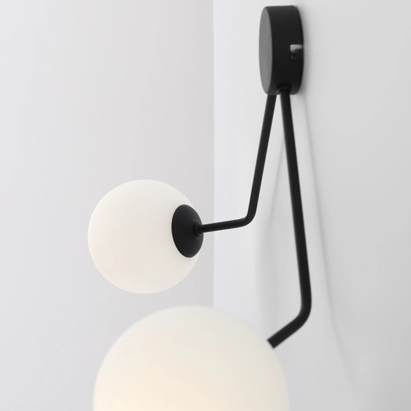 Aplică Holm 72 cm 2xE14 - Negru - Img 3