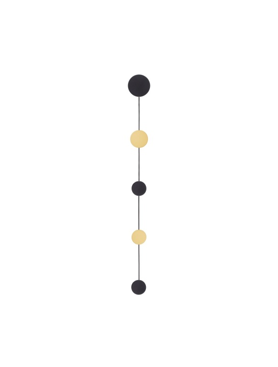 Aplica perete decorativa Ark Negru / Auriu 150 x 9,5 x 63 cm - Img 3