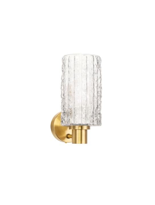 Aplica perete decorativa Certa Transparent / Auriu 12,5 x 17,5 x 25,5 cm - Img 2