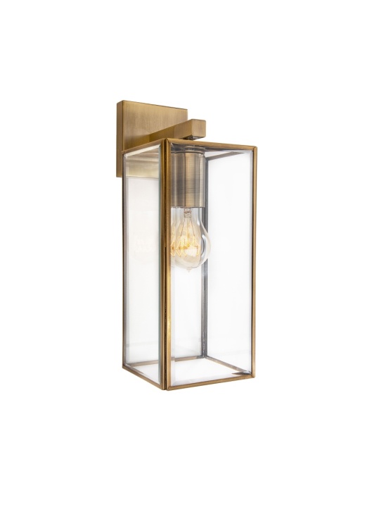 Aplica perete decorativa Flavio Alama antichizata / Transparent 13 x 17,5 x 35 cm - Img 2