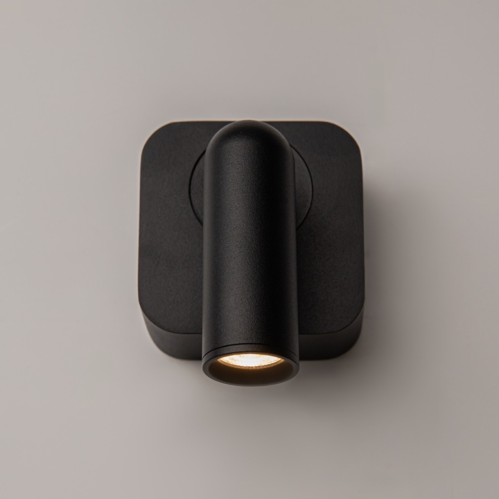 Aplica perete Mirax - H 8.5 cm, 3000K, Negru - Img 3