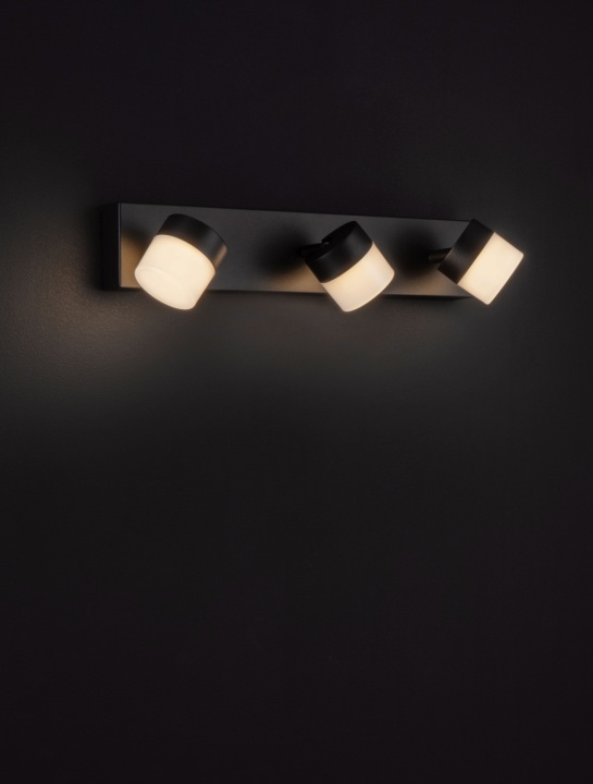 Aplica perete pentru baie Teko Negru 38,5 x 11,5 x 7,5 cm - Img 5