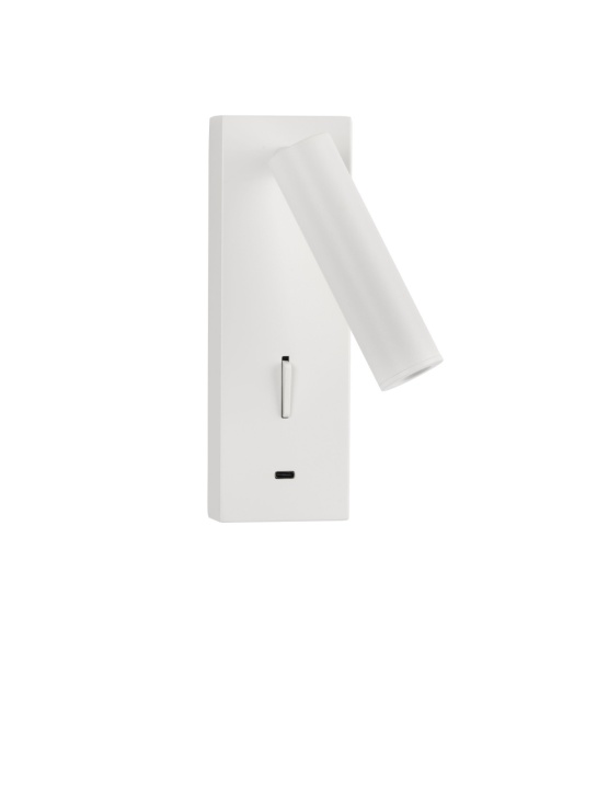 Aplica perete pentru pat Fuse Alb 6 x 12,3 x 18 cm - Img 2
