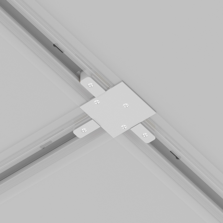 Conector tip T sina incastrata cu proiectoare Unity - Alb - Img 3