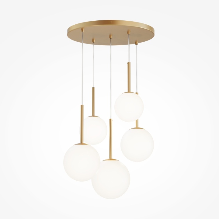 Corp de iluminat suspendat Basic form Ø 58 cm E14 - Auriu - Img 2