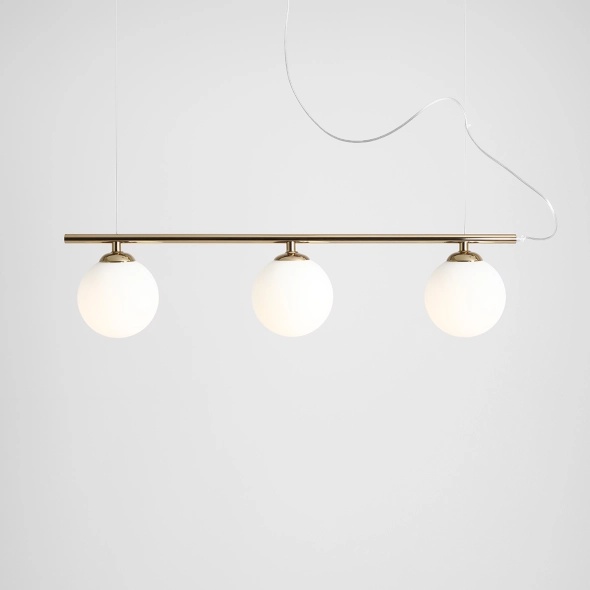 Corp de iluminat suspendat Beryl 80 cm 3xE14 - Auriu - Img 2
