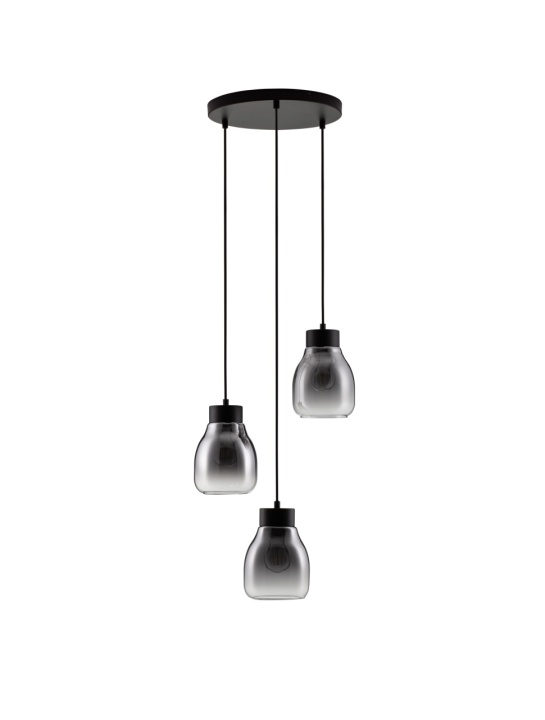 Corp de iluminat suspendat Blacu Gri / Negru Ø32 x H 120 cm - Img 2