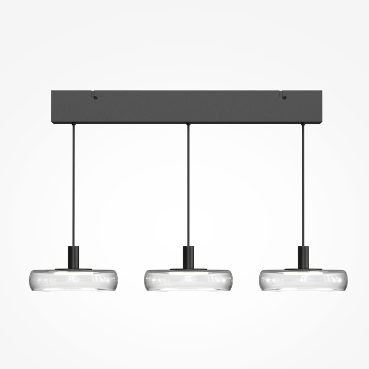 Corp de iluminat suspendat Float L 68 x l 20 cm 3000K - Negru - Img 2