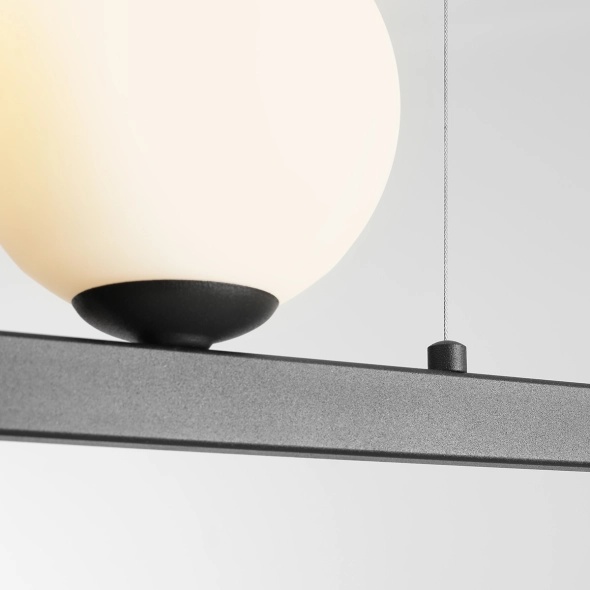 Corp de iluminat suspendat Garda 131 cm 3xE14 / E27 - Negru - Img 3