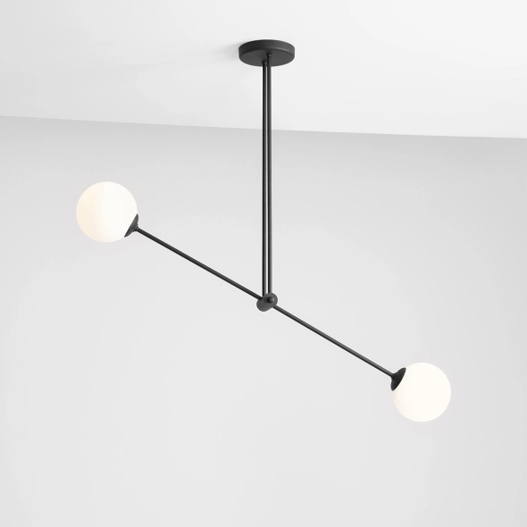 Corp de iluminat suspendat Ohio 108 cm 2xE14 - Negru - Img 2