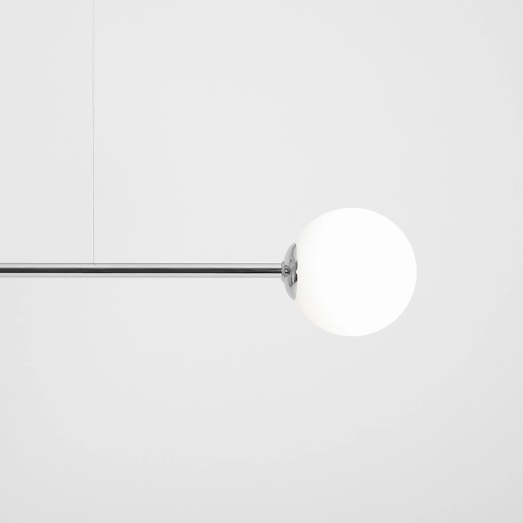 Corp de iluminat suspendat Pure 150 cm 2xE14 - Crom - Img 3