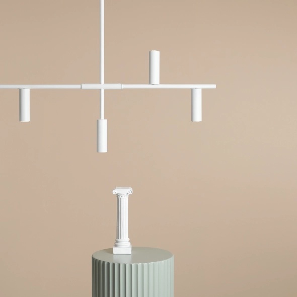 Corp de iluminat suspendat Trevo 126 cm 6xGU10 MINI - Alb - Img 2
