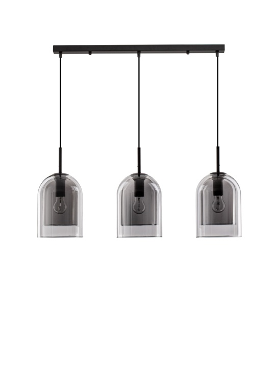 Corp de iluminat suspendat Velor Smokey / Negru 70 x 18 x 158 cm - Img 2