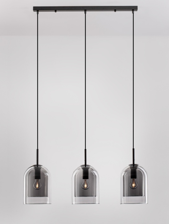 Corp de iluminat suspendat Velor Smokey / Negru 70 x 18 x 158 cm - Img 4