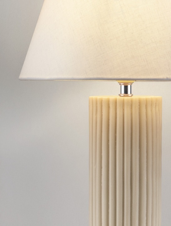 Lampa de masa Bacco Beige Ø30 x H 50 cm - Img 5