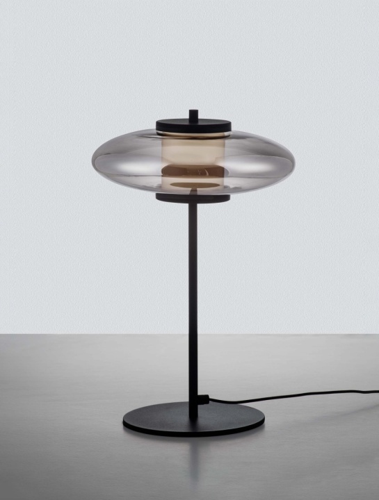 Lampa de masa Ballet Negru / Gri Ø26 x H 40 cm - Img 4