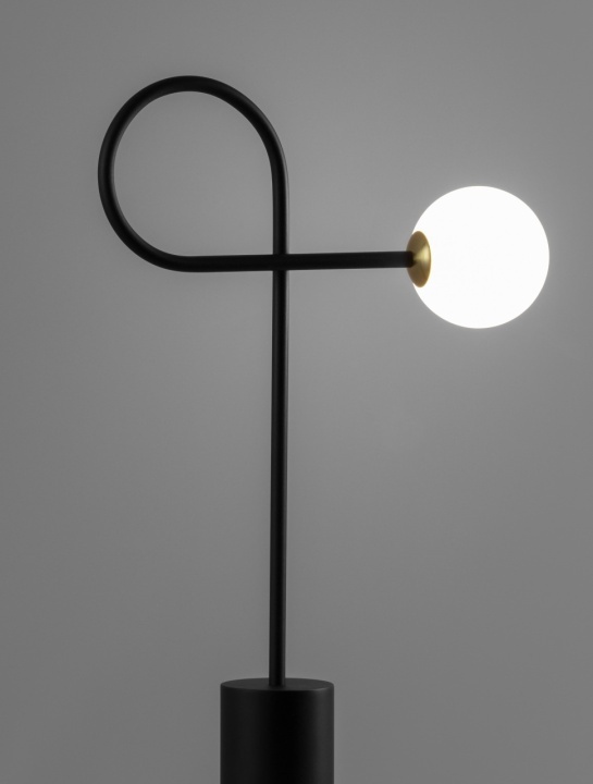 Lampa de masa Dedalo Negru / Opal 34 x 10 x 64 cm - Img 2