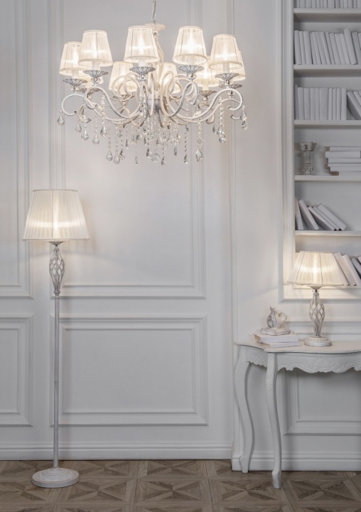 Lampă de masă Grace Ø 32 cm E14 - Alb - Img 2