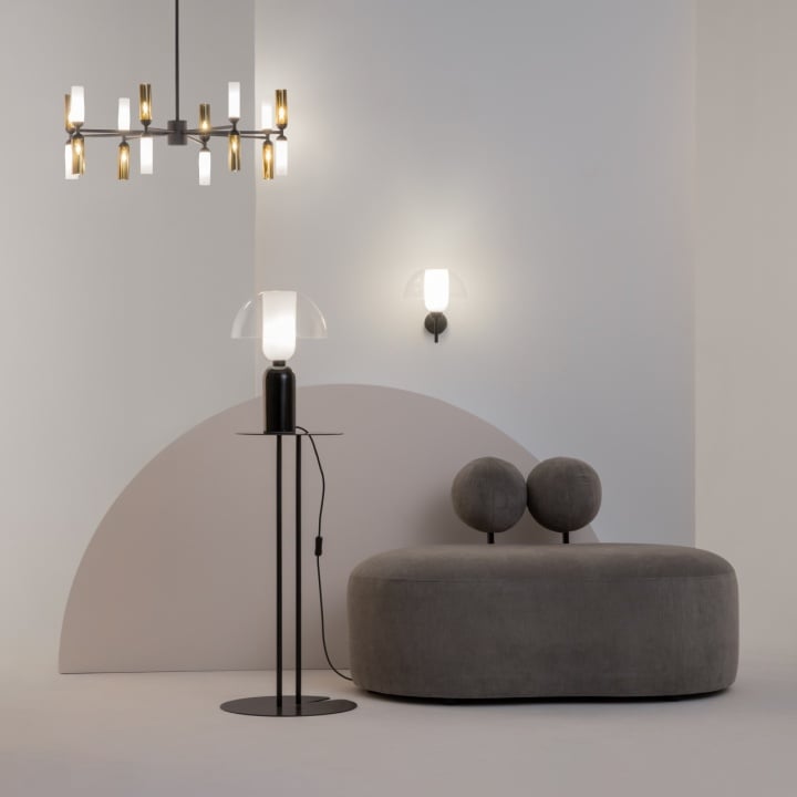 Lampă de masă Memory Ø 30 cm E14 - Negru - Img 2