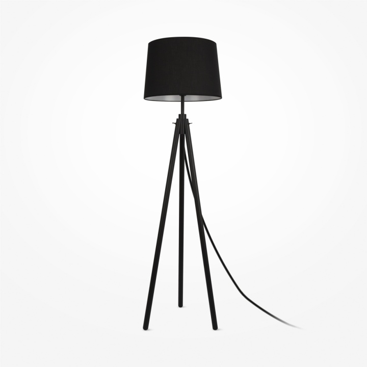 Lampadar Calvin H 164.2 cm E27 - Negru - Img 3