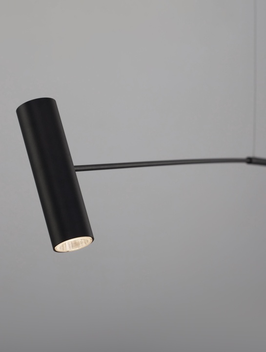 Lampadar Voice Negru 192 x 12 x 20-250 cm - Img 5