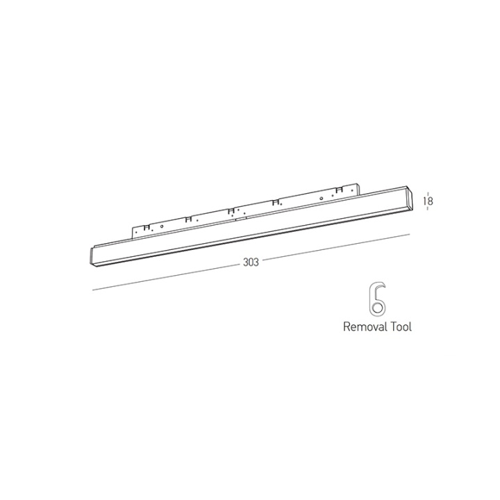 Modul liniar LED sina magnetica 6mm Ultra Slim Momentum - 6W, 3000K, Negru - Img 4