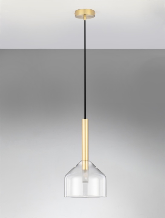 Pendul Amelia Transparent / Auriu Ø20 x H 191 cm - Img 3