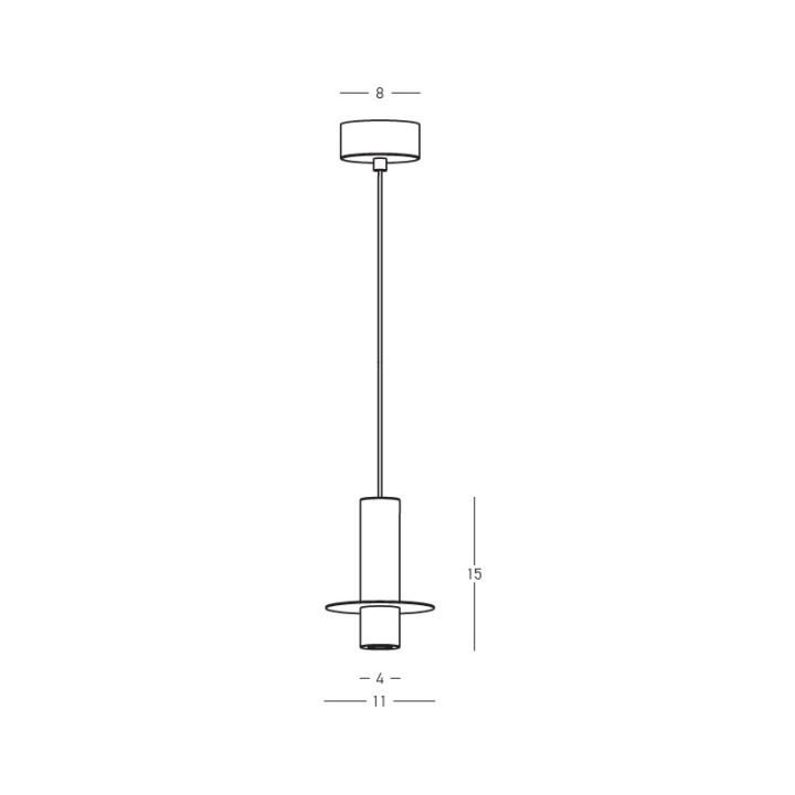 Pendul Cortina 3000K - Negru mat, Natural - Img 3