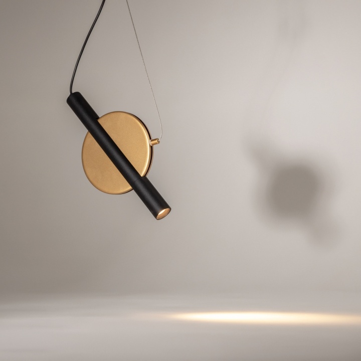 Pendul Enigma Ø 30 cm 3000K - Auriu - Img 4