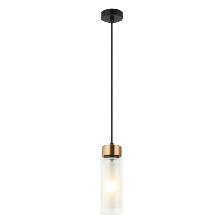 Pendul Equilibrio Sfera 1xE14 LED - Negru, Alamă - Img 2