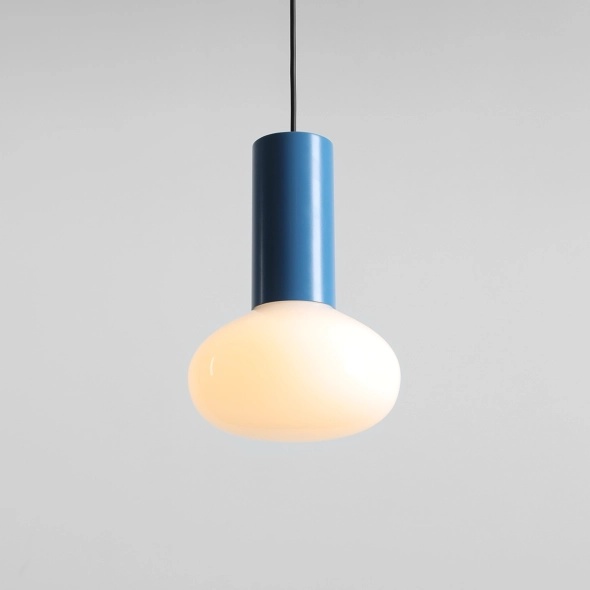 Pendul Flo 19 cm 1xE14 - Albastru deschis - Img 2