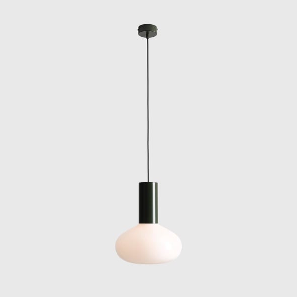 Pendul Flo 26 cm 1xE14 - Verde mușchi - Img 2
