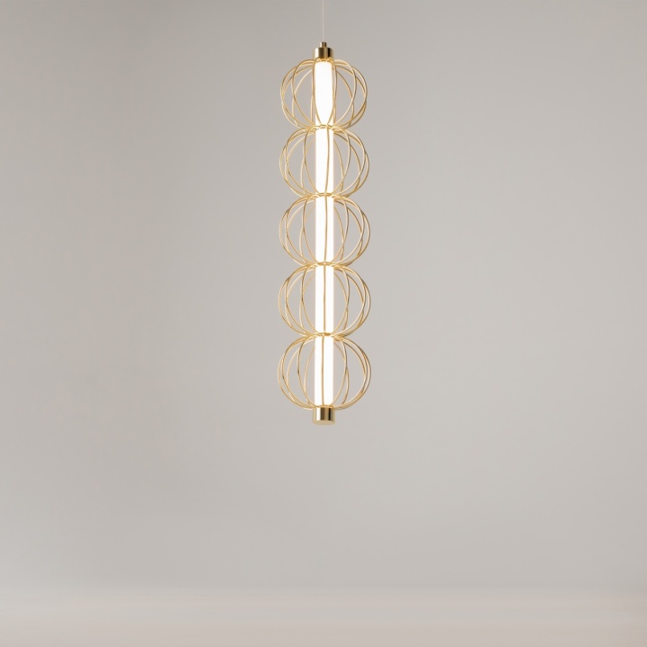 Pendul Golden Cage Ø 13.9 cm 3000K - Auriu - Img 4